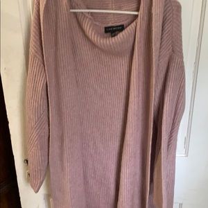 Super cozy long lane Bryant pink cardigan